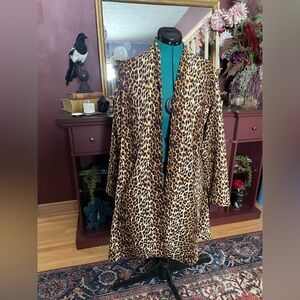 Vixen by Micheline Pitt leopard cardigan jacket